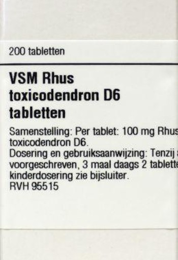 VSM Rhus toxicodendron D6 (200 Tabletten)
