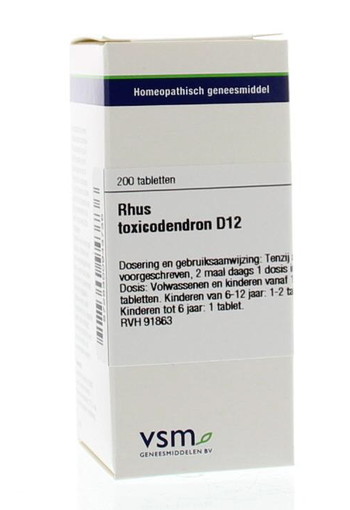 VSM Rhus toxicodendron D12 (200 Tabletten)