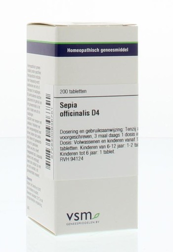VSM Sepia officinalis D4 (200 Tabletten)