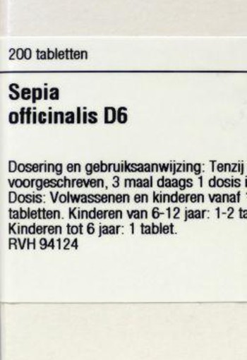 VSM Sepia officinalis D6 (200 Tabletten)