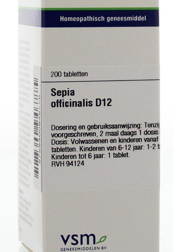 VSM Sepia officinalis D12 (200 Tabletten)