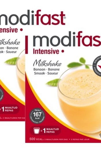 Modifast Intensive Milkshake Banaan Duo 2x 9st