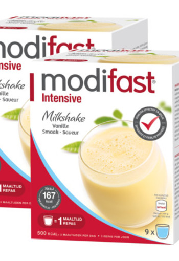 Modifast Intensive Milkshake Vanille Duo 2x 9st