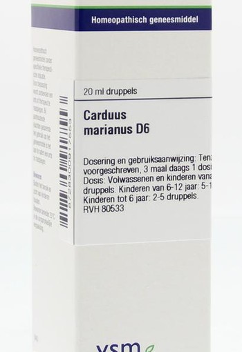 VSM Carduus marianus D6 (20 Milliliter)