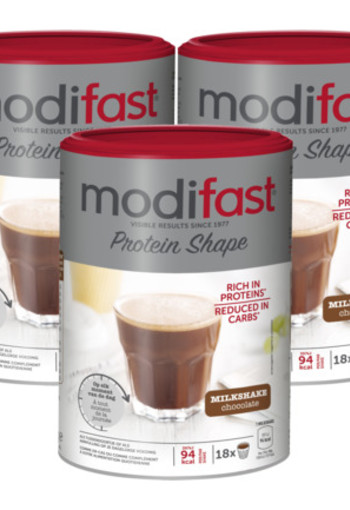 Modifast Protein Shape Milkshake Chocolade Trio 3x 540gr
