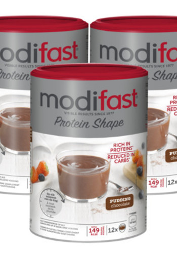Modifast Protein Shape Pudding Chocolade Trio 3x 540gr