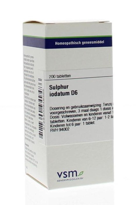 VSM Sulphur iodatum D6 (200 Tabletten)