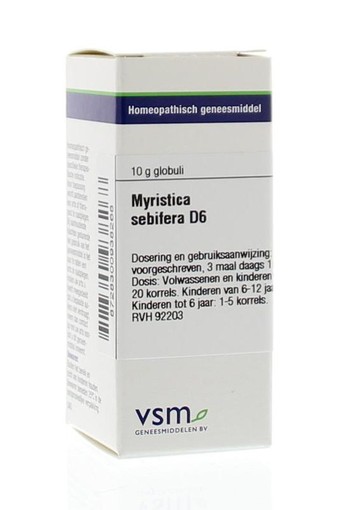 VSM Myristica sebifera D6 (10 Gram)