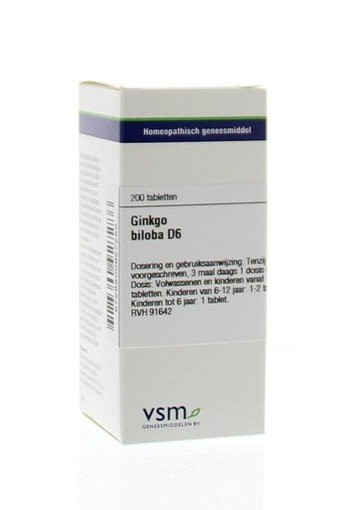 VSM Ginkgo biloba D6 (200 Tabletten)