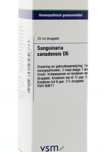 VSM Sanguinaria canadensis D6 (20 Milliliter)