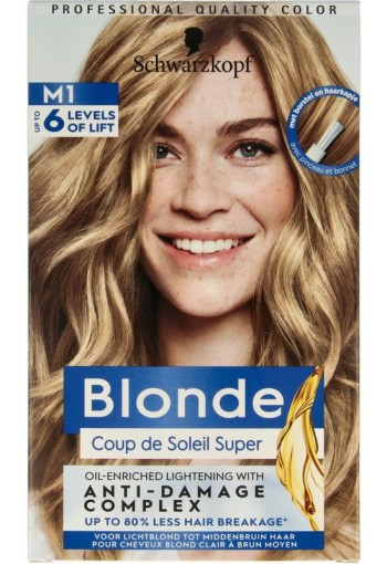 Schwarzkopf Blonde haarverf coupe de soleil highlighter M1 (1 Set)