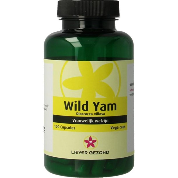Liever Gezond Wild yam root (100 Vegetarische capsules)
