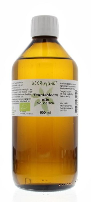 Cruydhof Teunisbloemolie vloeibaar bio (500 Milliliter)