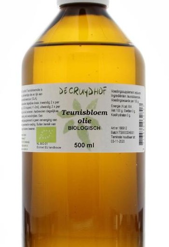 Cruydhof Teunisbloemolie vloeibaar bio (500 Milliliter)