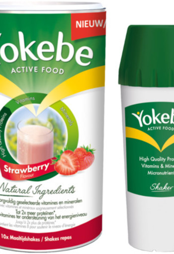 Yokebe Strawberry Met Shakebeker 500g
