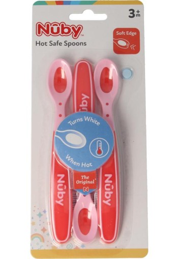 Nuby Warmtegevoelige lepeltjes 3+ maanden assorti (3 Stuks)