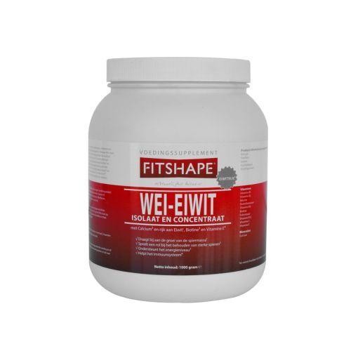 Fitshape Wei eiwit vanille (1 Kilogram)