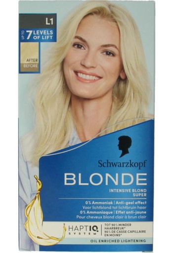 Schwarzkopf Blonde haarverf intensive blond super L1 1 Set