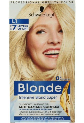 Schwarzkopf Blonde haarverf intensive blond super L1 (1 Set)