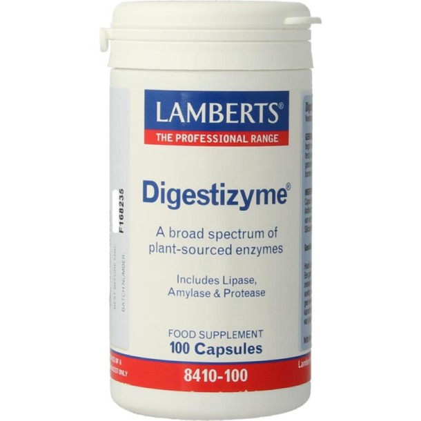 Lamberts Digestizyme spijsverteringsenzymen (100 Vegetarische capsules)