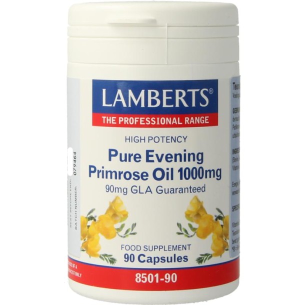 Lamberts Teunisbloemolie 1000mg (pure evening primrose) (90 Capsules)