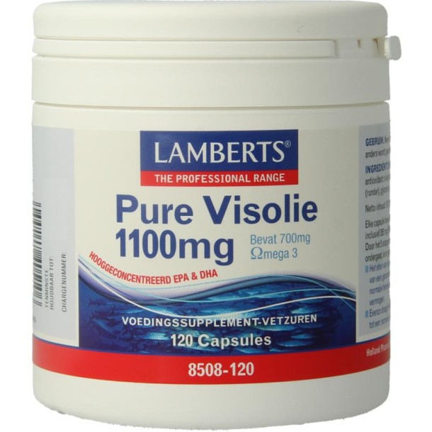 Lamberts Pure visolie 1100mg omega 3 (120 Capsules)