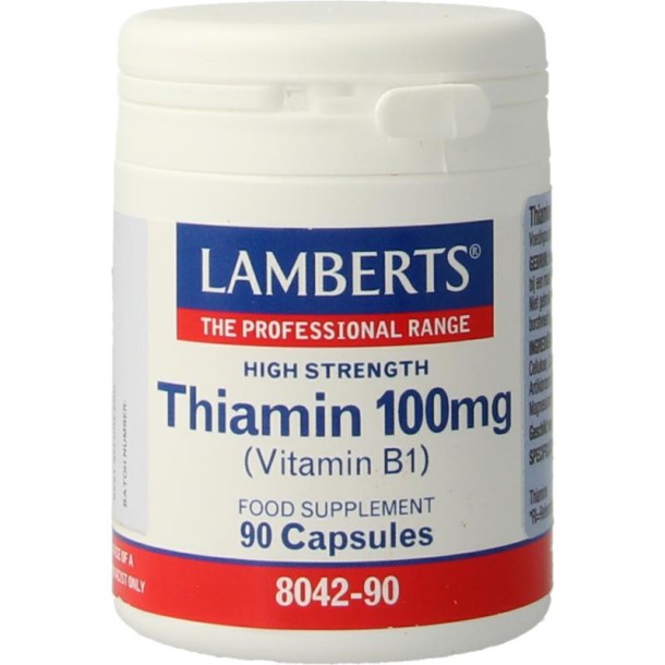 Lamberts Vitamine B1 100mg (thiamine) (90 Vegetarische capsules)