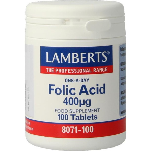 Lamberts Vitamine B11 400mcg (foliumzuur) (100 Tabletten)