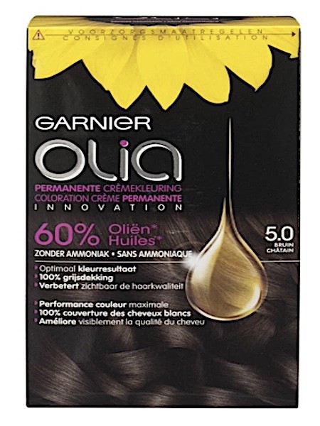 Garnier Olia 5.0 Lichtbruin Permanente Crèmekleuring Zonder Ammoniak