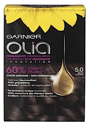 Garnier Olia 5.0 Lichtbruin Permanente Crèmekleuring Zonder Ammoniak