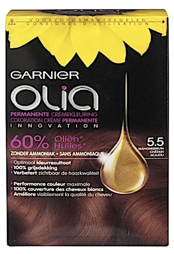 Garnier Olia 5.5 Mahoniebruin Permanente Crèmekleuring