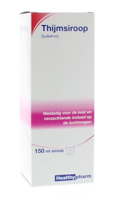 Healthypharm Thijmsiroop suikervrij (150 Milliliter)