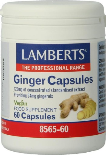 Lamberts Gember (ginger) (60 Vegetarische capsules)