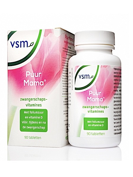 VSM PUUR MAMA ZWANGERSCHAPSVITAMINES 90 stuks