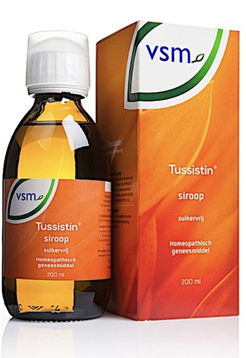  VSM TUSSISTIN SIROOP SUIKERVRIJ 200 ML