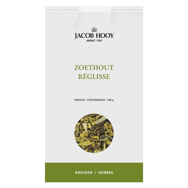 Jacob Hooy Zoethout gesneden (150 Gram)