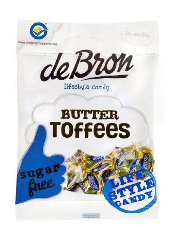 De Bron Buttertoffee suikervrij (70 Gram)