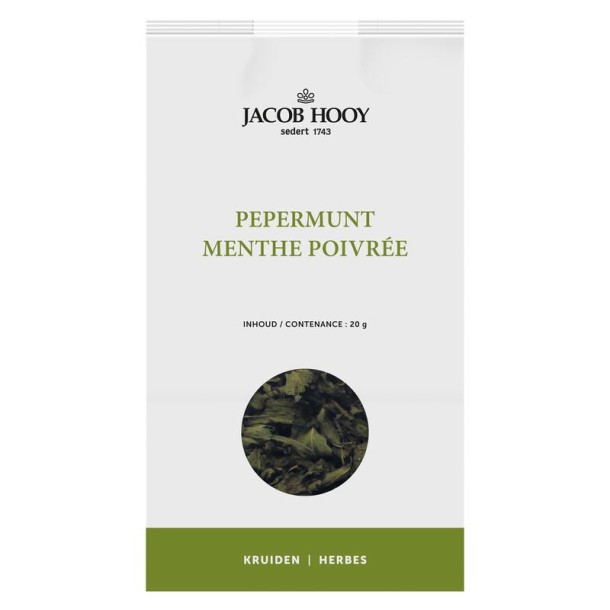 Jacob Hooy Pepermuntblad heel (20 Gram)