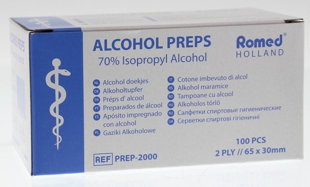 Romed Alcoholdoekjes (100 Stuks)