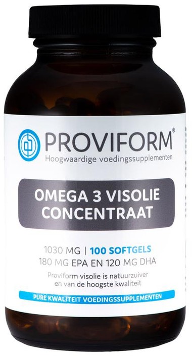 Proviform Omega 3 visolie concentraat 1000 mg (100 Softgels)