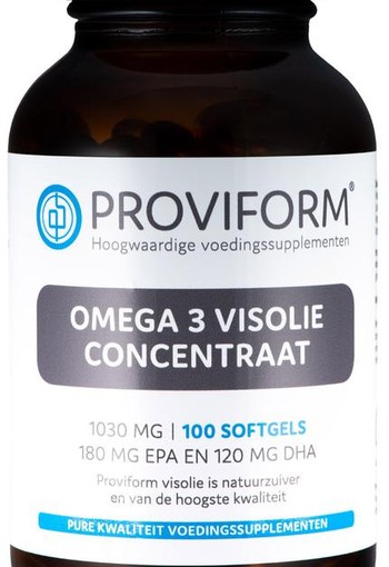 Proviform Omega 3 visolie concentraat 1000 mg (100 Softgels)