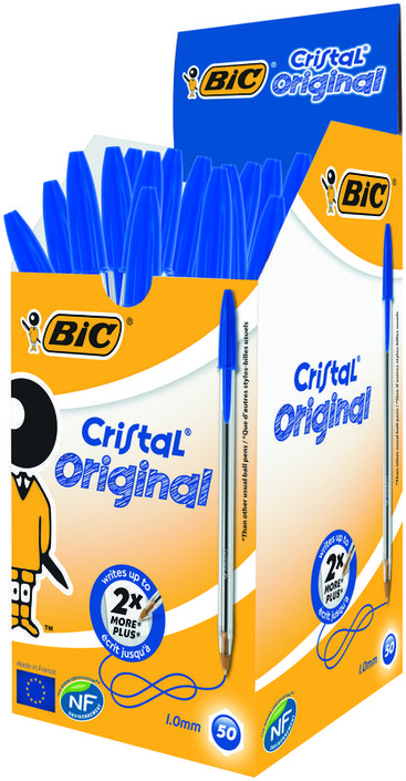 BIC Cristal pennen blauw doos (50 Stuks)