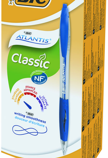 BIC Atlantis pennen blauw doos (12 Stuks)