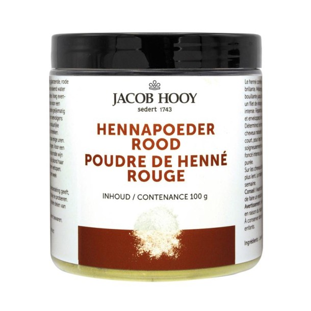 Jacob Hooy Hennapoeder rood potje (100 Gram)