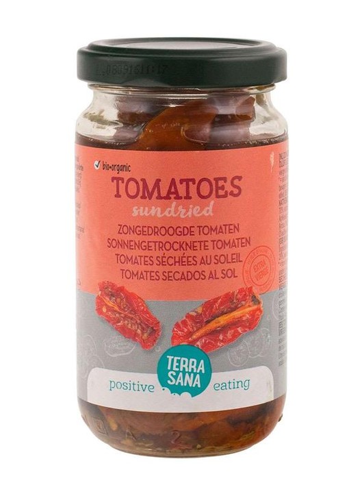 Terrasana Tomaten zongedroogd in olijfolie bio (180 Gram)
