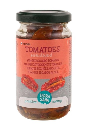 Terrasana Tomaten zongedroogd in olijfolie bio (180 Gram)