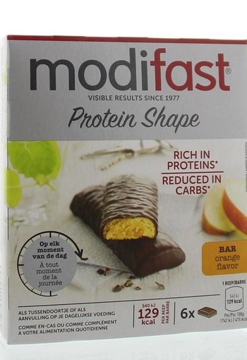 Modifast Control reep pure chocolade/sinaasappel 6 x 31 gra (1 Stuks)