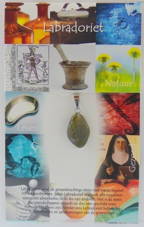 Steengoed Hanger gezondheidssteen labradoriet (1 Stuks)