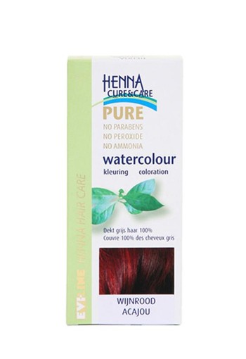 Henna Cure & Care Watercolour wijnrood (5 Gram)