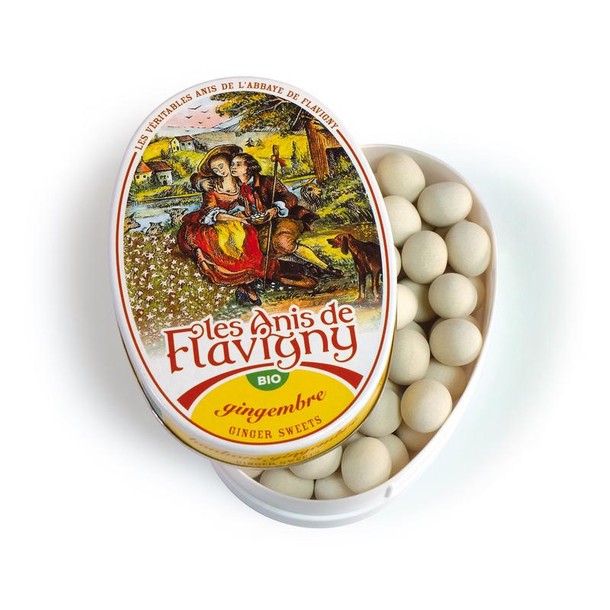 Anis de Flavigny Anijspastilles gember bio (50 Gram)